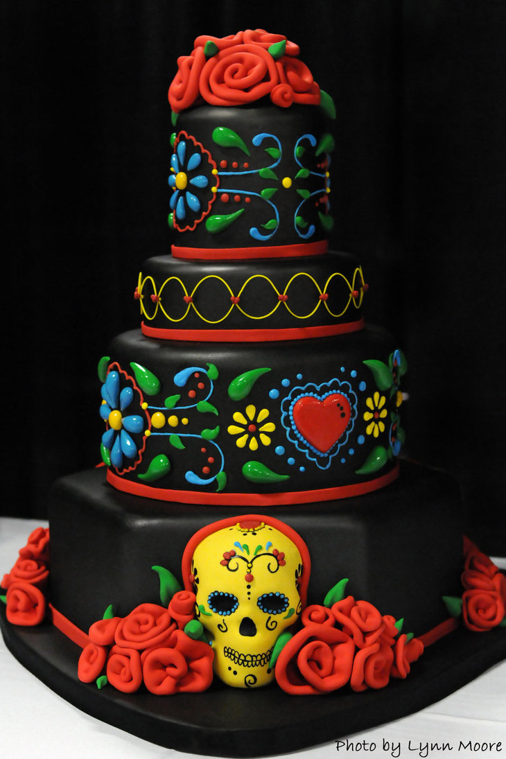 25 Wedding cakes with skulls