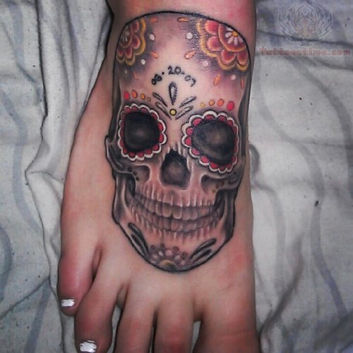 Skull Foot Tattoos