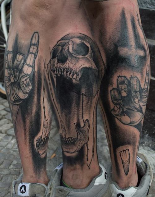 - Skull-tattoo-by-Sven-Groenewald1