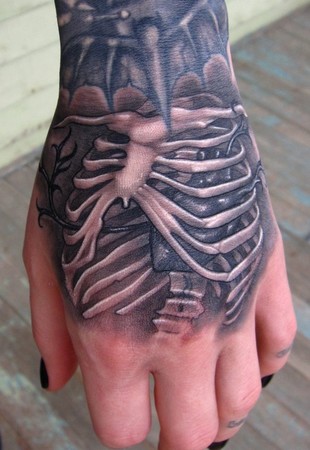 Skull Hand Tattoo Drawing