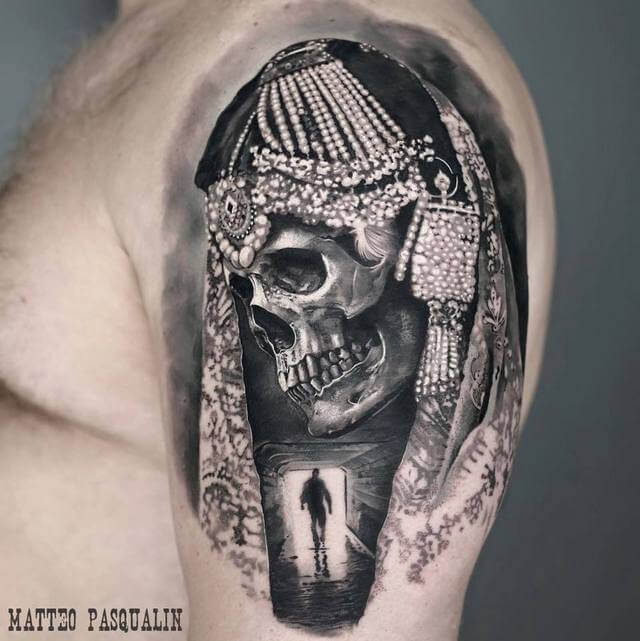 60+ Black and Grey Skull Tattoos