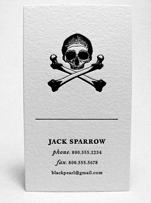 Jack Sparrow business card