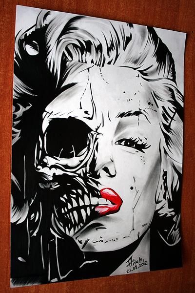 Marilyn Monroe skull 3