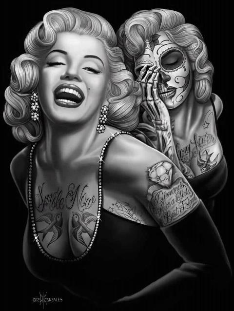 Marilyn Monroe skull 8
