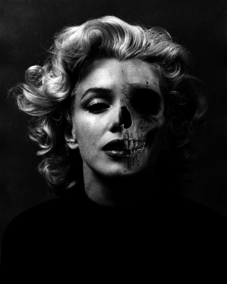 Marilyn Monroe skull 