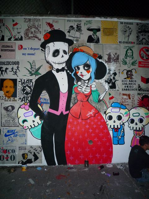 Skull graffiti 5