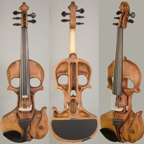 Skull violin