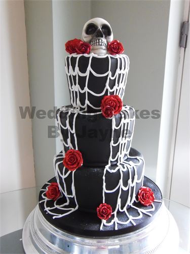 day of the dead wedding cake