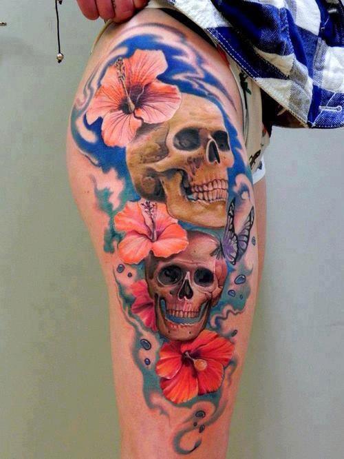 amazing skull tattoos