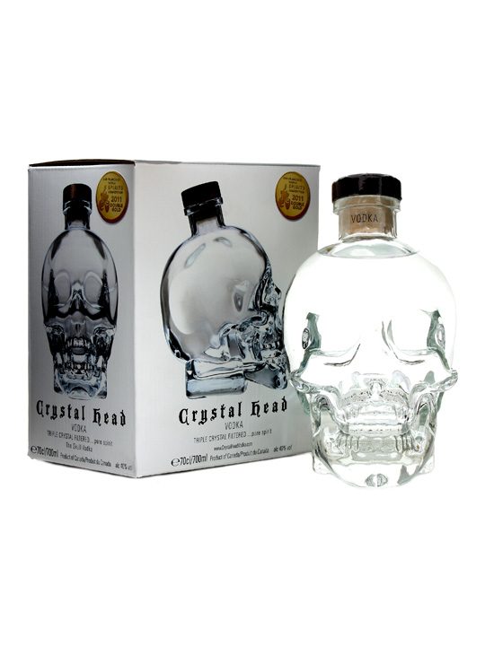 Crystal Head Vodka in Skull Bottle