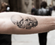 Skull tattoo by Jondix