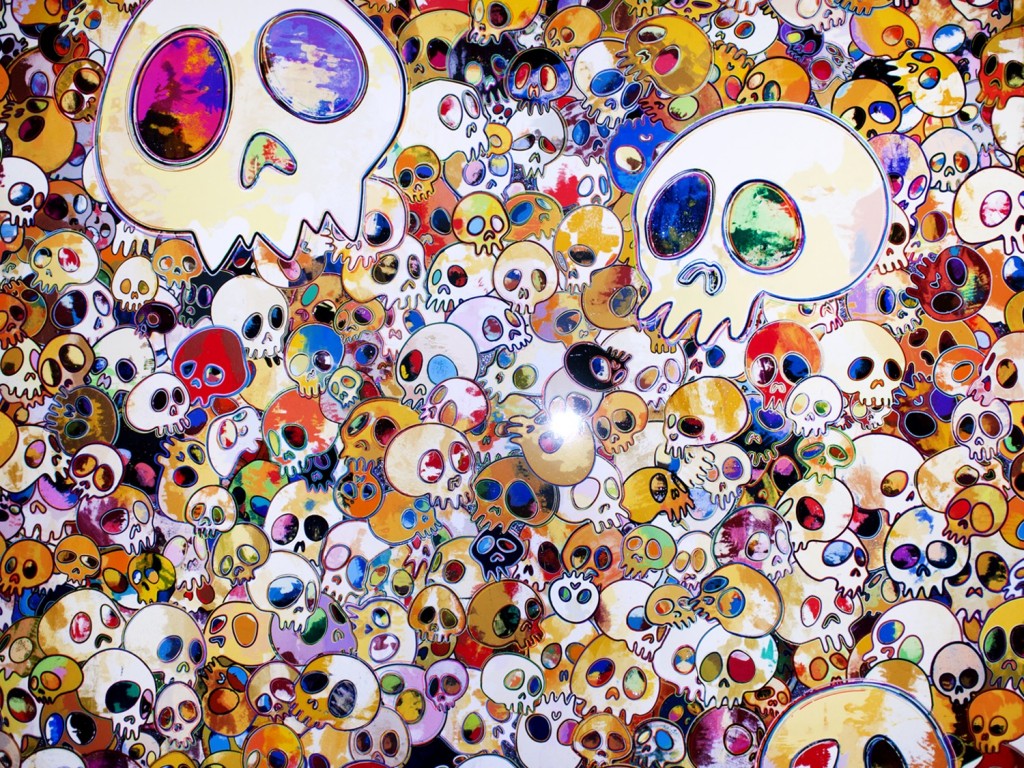 Takashi Murakami Skull Art (2)