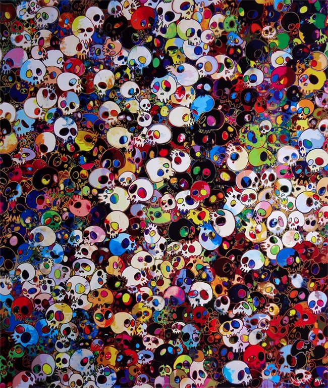 Takashi Murakami Skull Art (3)