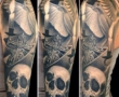 Skull tattoos by Boris Backert