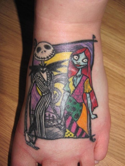 Jack and Sally tattoo