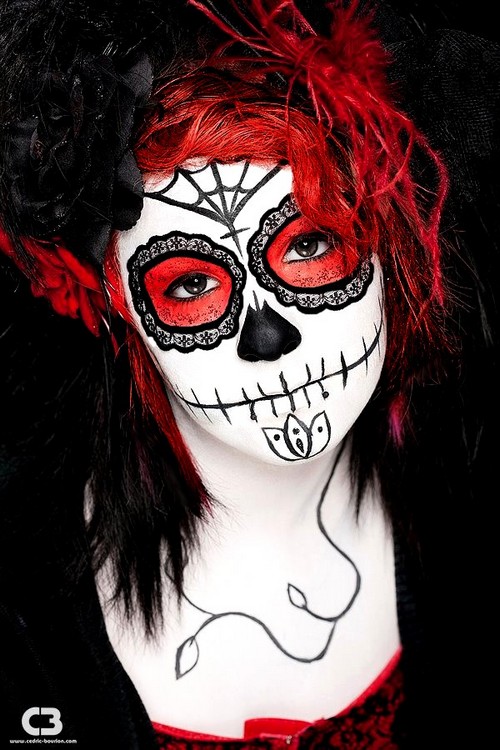 maxican day of the dead makeup (3)