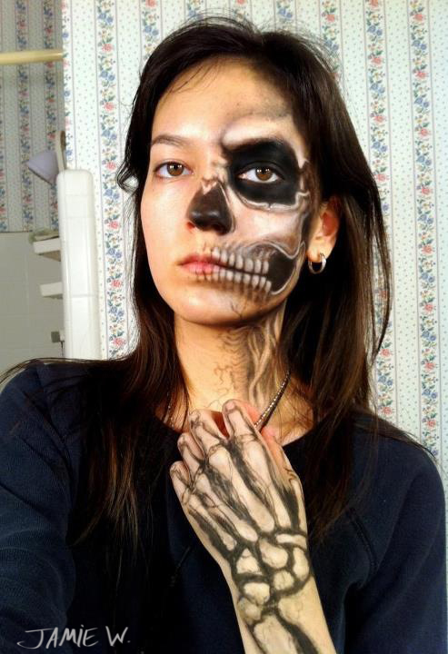 skeleton makeup ides