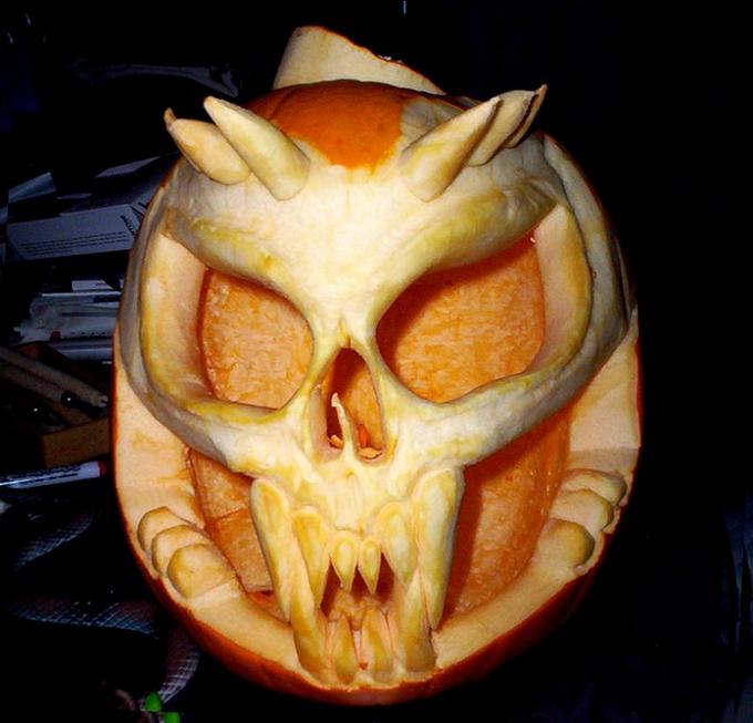 skull-pumpkin
