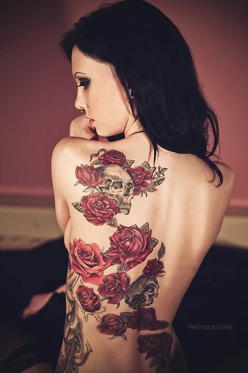 sexy back tattoos for women
