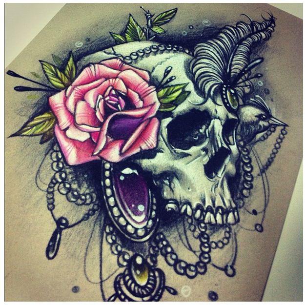 Skull tattoo sketches