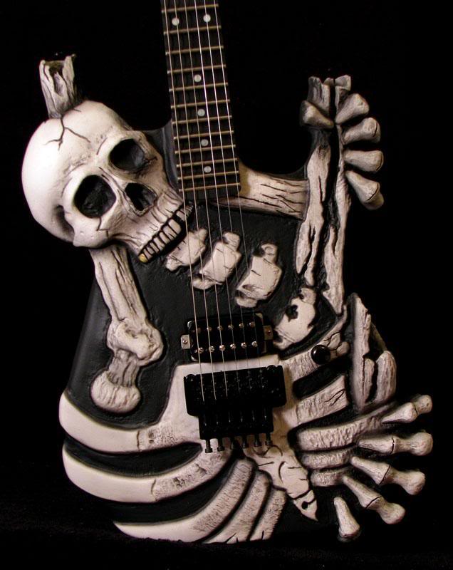 Skull and Bones Guitar