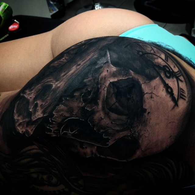 Skull Tattoo by Drew Apicture (3)