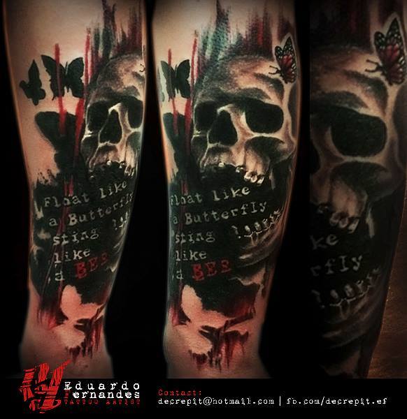 Skull Tattoos by Eduardo Fernandes