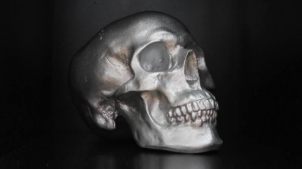 silver skull