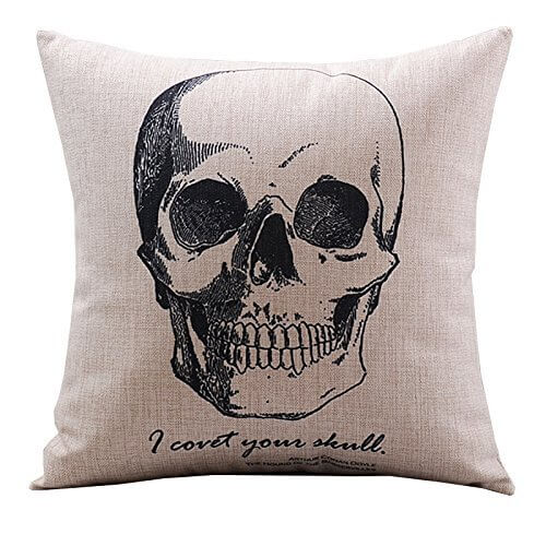 skull pillow case