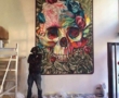 Skull Paintings by Peter Perlegas